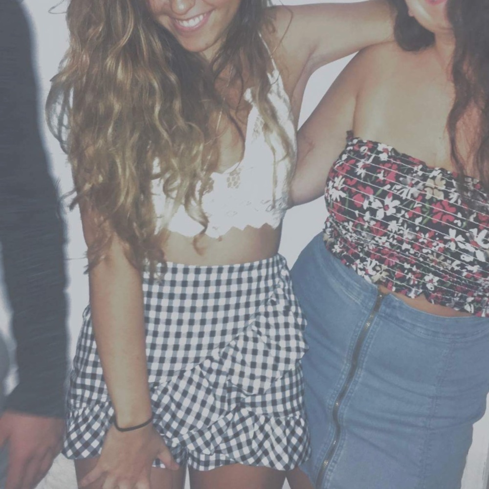 Misguided Gingham Skort